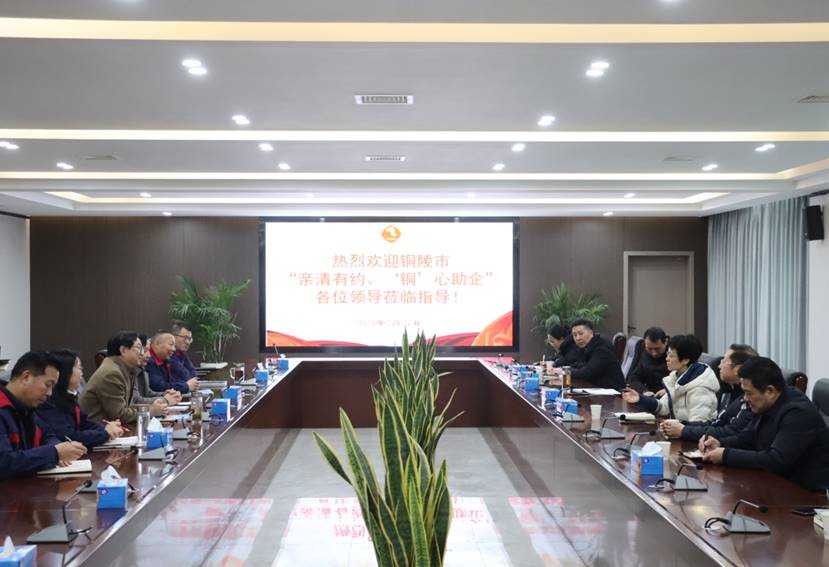 楊文萍到公司開(kāi)展“親清有約、‘銅’心助企”走訪調(diào)研