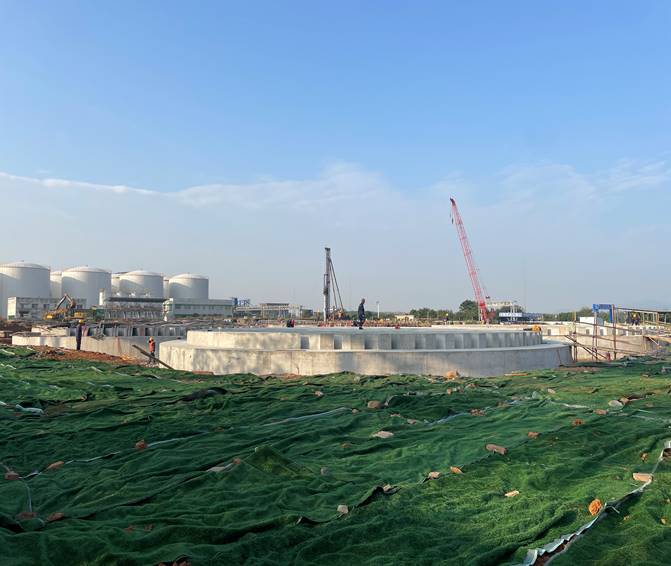 赤峰金通項(xiàng)目二期工程酸庫工程完成基礎(chǔ)澆筑 赤峰金通項(xiàng)目二期工程酸庫工程完成基礎(chǔ)澆筑